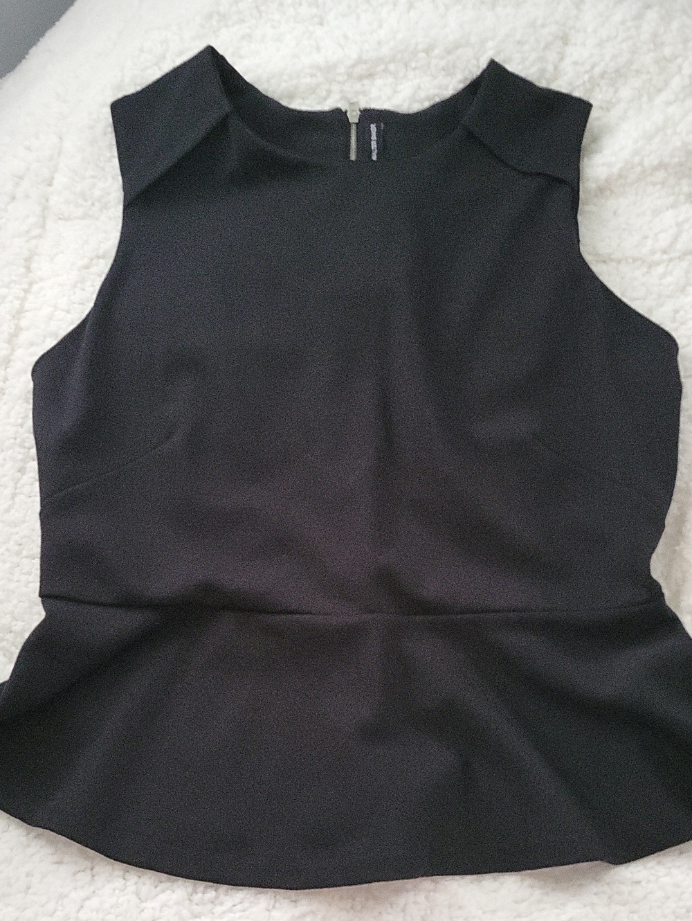 NWT W118 by Walter Baker Sleek Sleeveless Peplum Blouse Medium